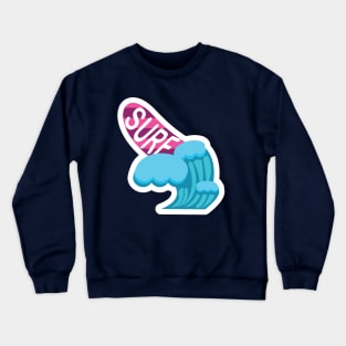 Surfing waves Crewneck Sweatshirt